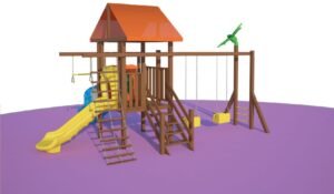 KD-1400 Çocuk Oyun Parkı Ahşap Serisi - Görsel 2