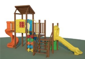 KD-1401 Çocuk Oyun Parkı Ahşap Serisi - Görsel 2