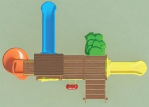 KD-1401 Çocuk Oyun Parkı Ahşap Serisi - Görsel 3
