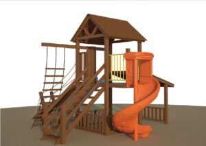 KD-1404 Çocuk Oyun Parkı Ahşap Serisi - Görsel 2