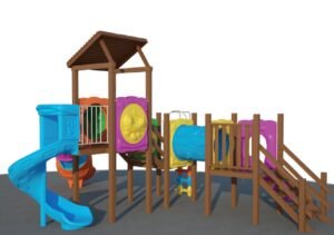 KD-1405 Çocuk Oyun Parkı Ahşap Serisi - Görsel 2