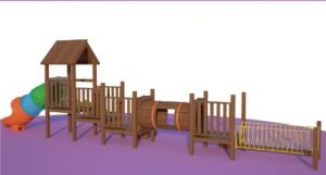 KD-1407 Çocuk Oyun Parkı Ahşap Serisi - Görsel 2