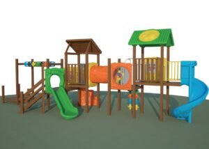 KD-1411 Çocuk Oyun Parkı Ahşap Serisi - Görsel 2