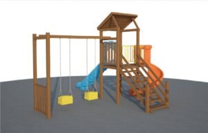 KD-1420 Çocuk Oyun Parkı Ahşap Serisi - Görsel 2